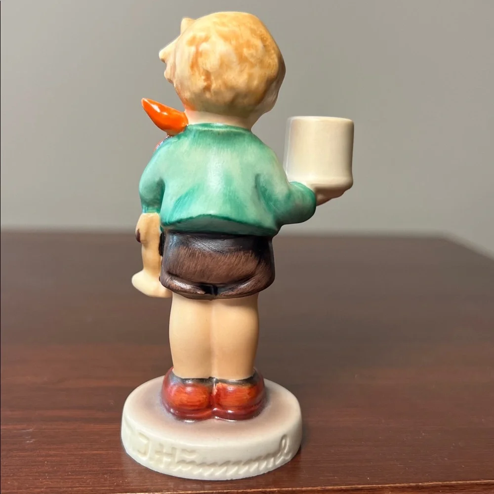 Vintage Goebel West Germany Hummel Boy With Horse Figurine Candleholder 117 3.5